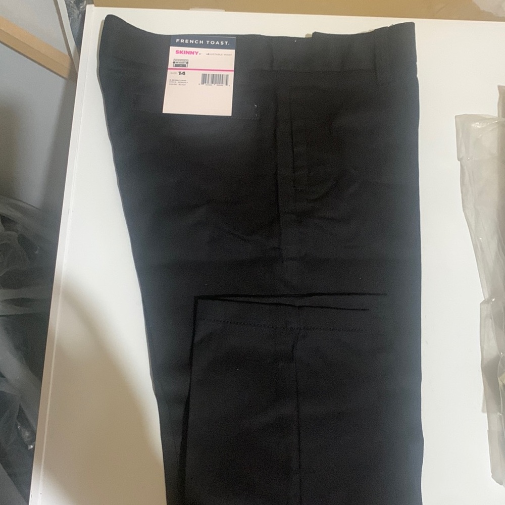 Boys size 14 skinny black dress pants